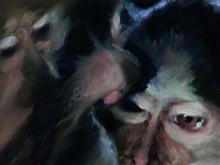 Portrait V, 2016, oil on board on reflecting back, 15 x 15 cm.jpg