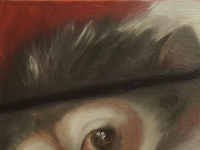 Portrait II, 2016, oil on board with reflecting back, 15 x 15 cm.jpg
